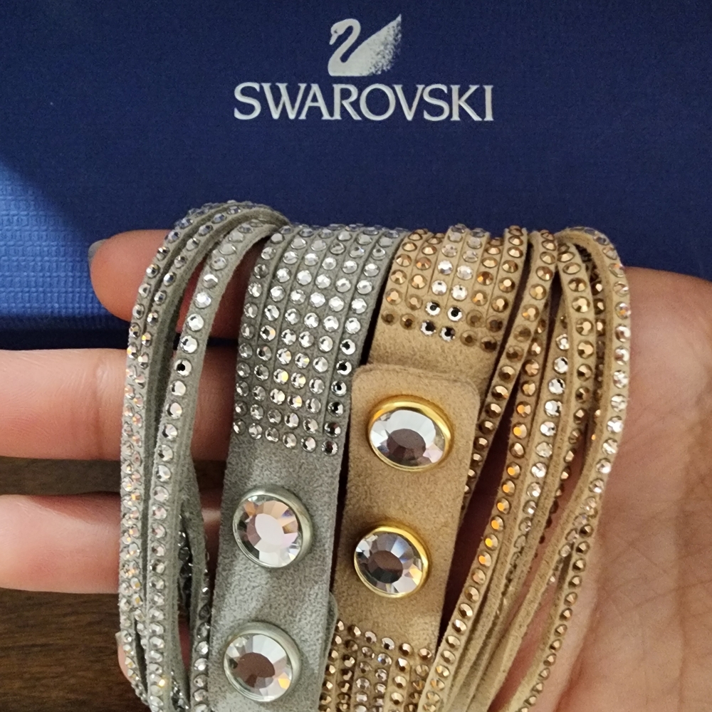 Swarovski Silver and Gold Crystal Bracelets